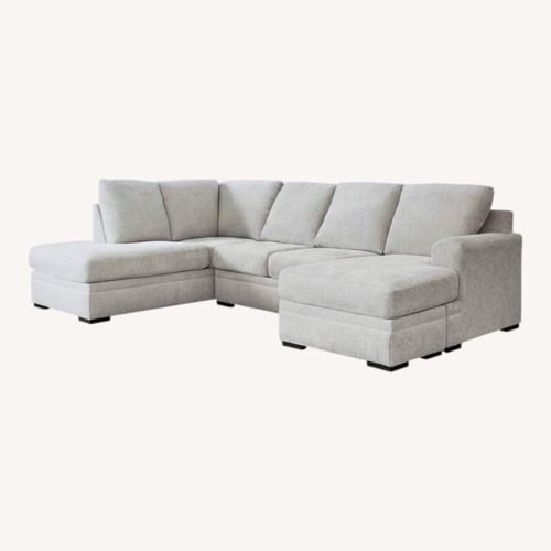 Used Ashley Furniture Light Gray 3+ Piece Sectional for sale on AptDeco