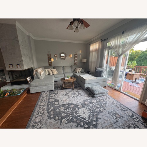Used Ashley Furniture Light Gray 3+ Piece Sectional for sale on AptDeco