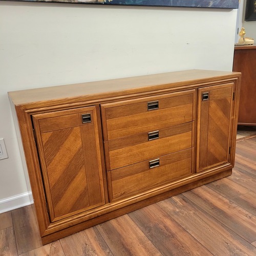 Used Bernhardt Furniture Light Brown Wood Sideboard for sale on AptDeco