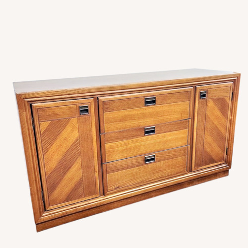 Used Bernhardt Furniture Light Brown Wood Sideboard for sale on AptDeco