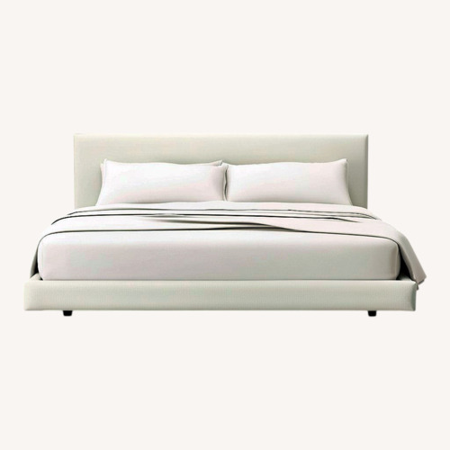 Used CB2 Facade Upholstered King Bed for sale on AptDeco