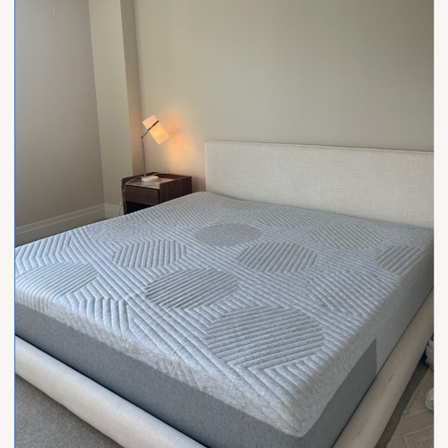 Used CB2 Facade Upholstered King Bed for sale on AptDeco