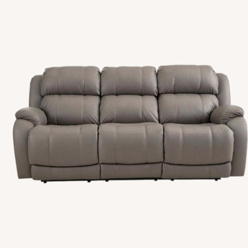 Used Havertys 3 Seater Power Recliner Leather Sofa for sale on AptDeco