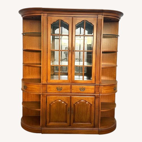 Used Ethan Allen Wood China Cabinet for sale on AptDeco