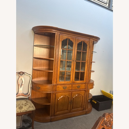 Used Ethan Allen Wood China Cabinet for sale on AptDeco