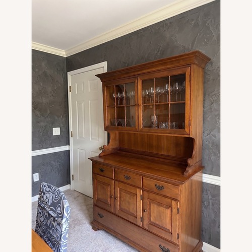 Used Vintage Solid Wood Buffet and Hutch for sale on AptDeco