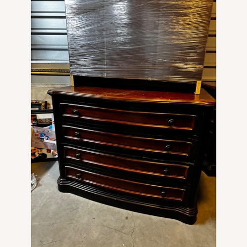 Used Dark Brown Wood File Cabinet for sale on AptDeco