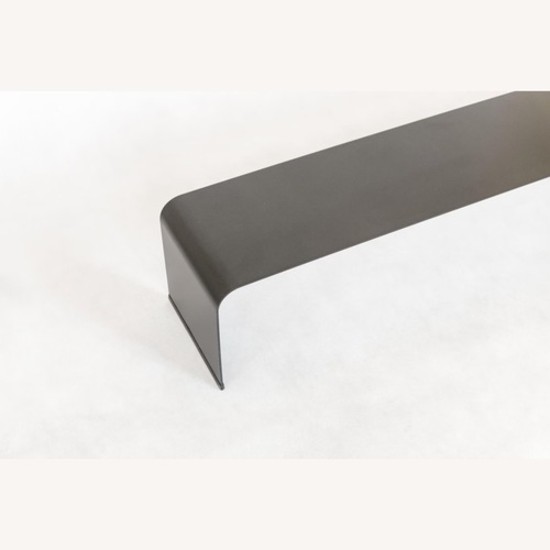 Used Modern Black Metal Shoe Rack - Anodic Black for sale on AptDeco