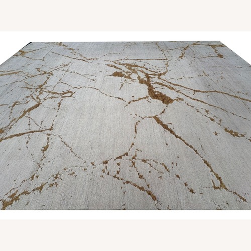 Used Restoration Hardware Lakshmi Wool Rug 10' × 14' Cream / Bronze for sale on AptDeco