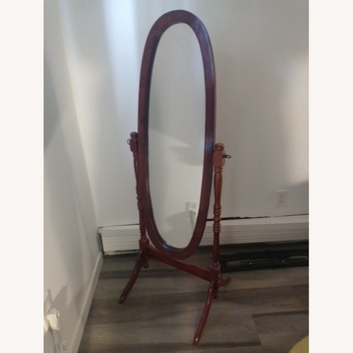 Used Vintage/Antique Finds Dark Brown Floor Mirror for sale on AptDeco