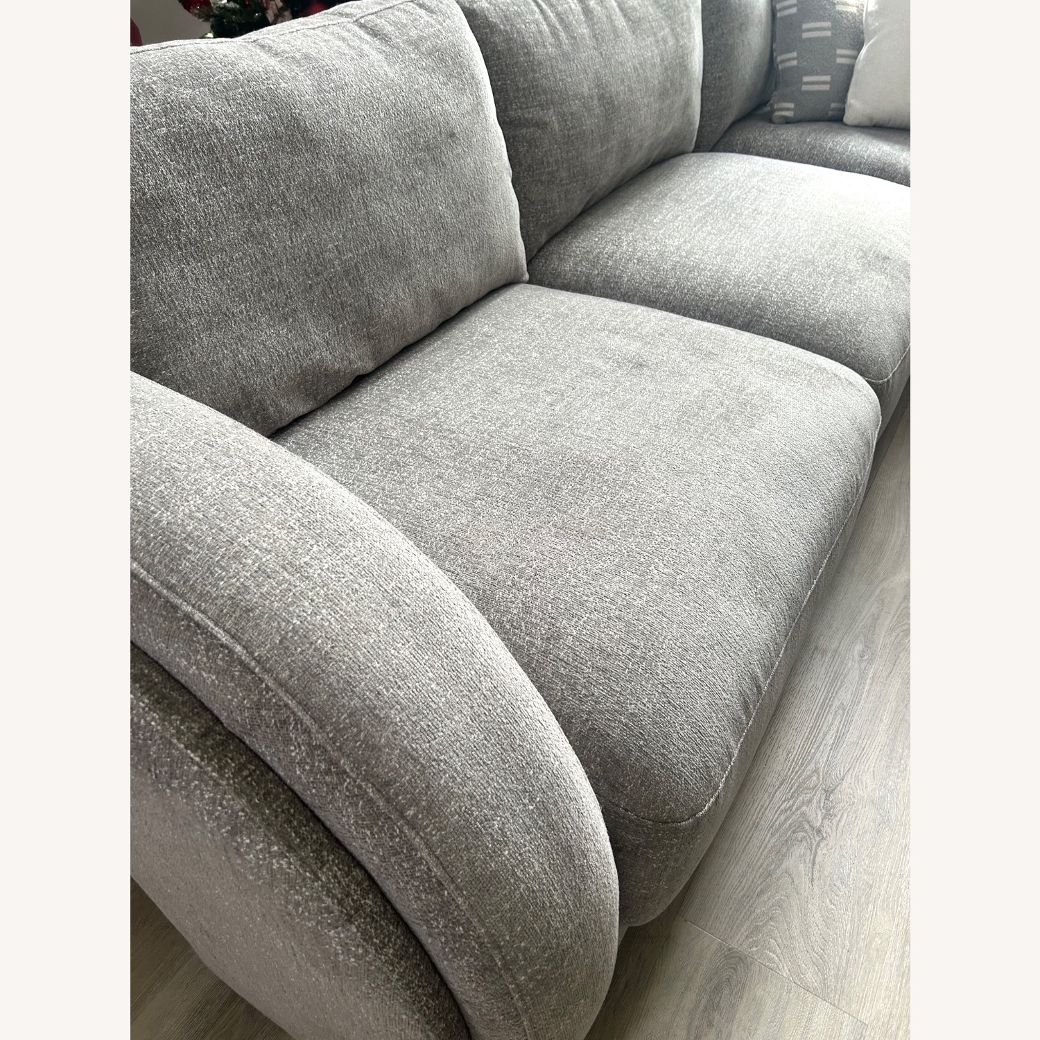 Grey Sectional Sofa with Chaise - image-9
