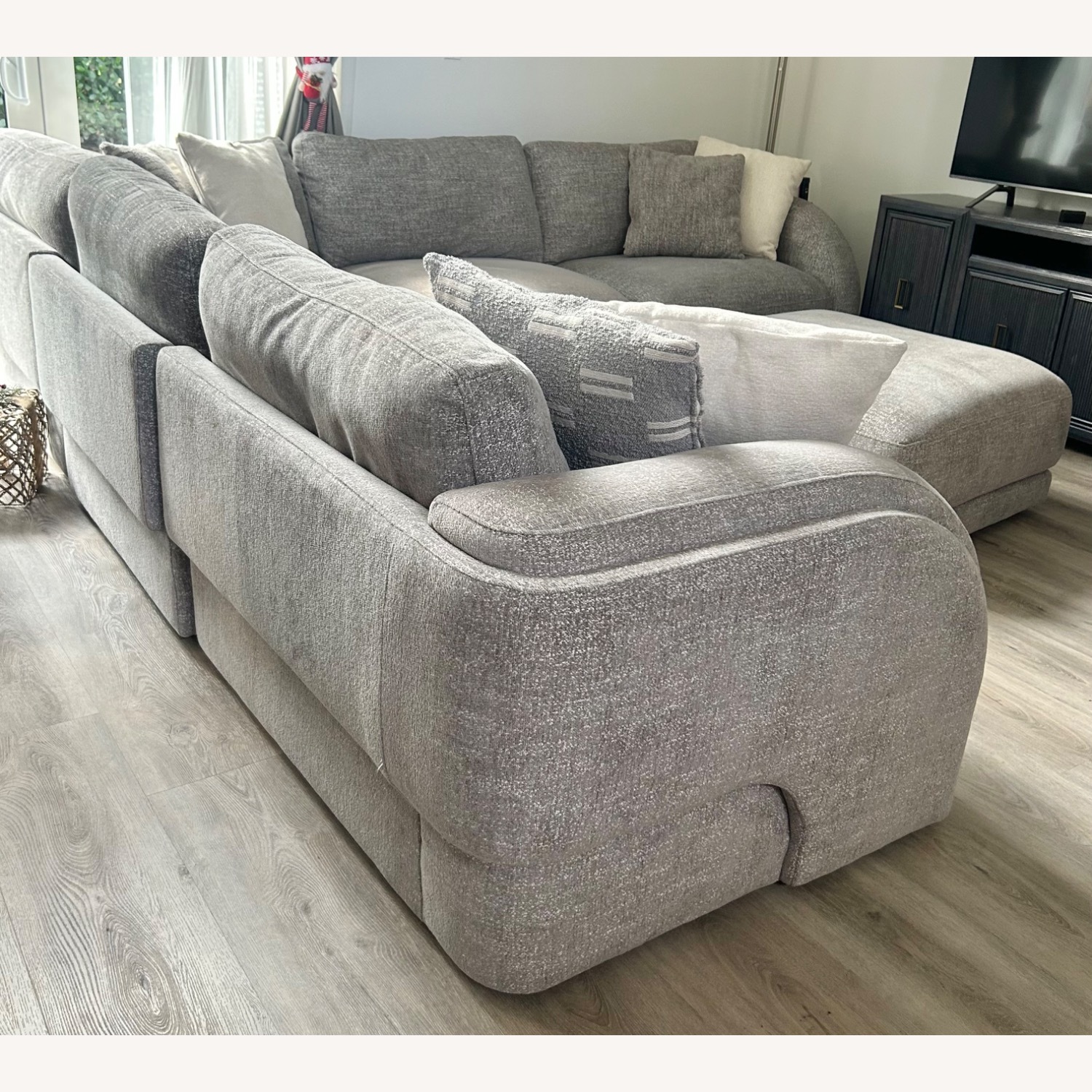 Grey Sectional Sofa with Chaise - image-2