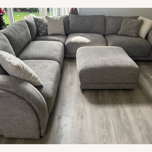 Used Grey Sectional Sofa with Chaise for sale on AptDeco