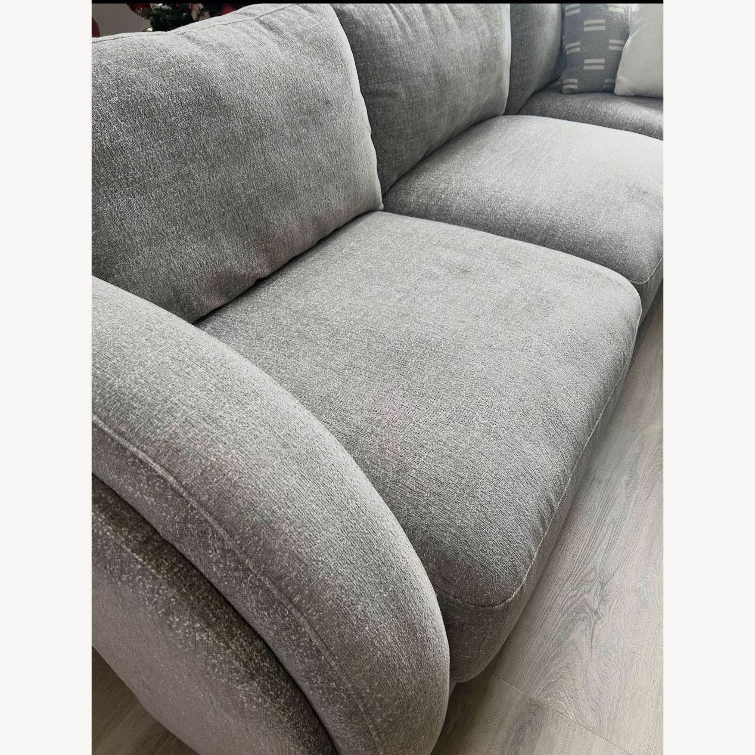 Grey Sectional Sofa with Chaise - image-8