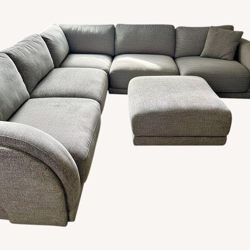 Used Grey Sectional Sofa with Chaise for sale on AptDeco
