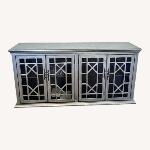 Used Light Gray Wood Sideboard for sale on AptDeco