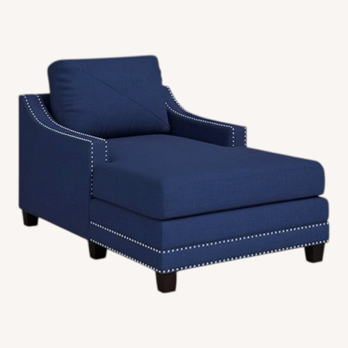 Used Modern Dark Blue Chaise for sale on AptDeco