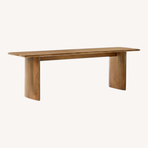 Used West Elm Anton Natural Wood Bench for sale on AptDeco