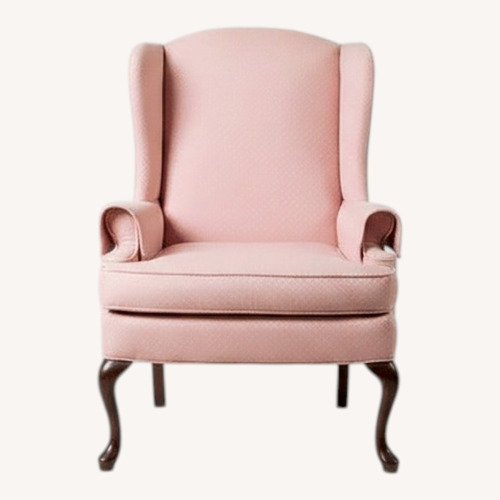 Used Vintage Pink Fabric Armchair for sale on AptDeco