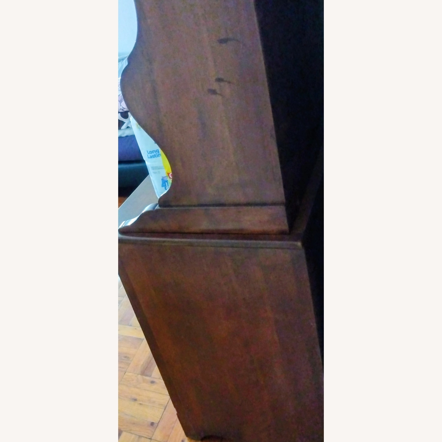 Vintage/Antique Finds Dark Brown Wood Armoire - image-4