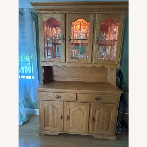 Used Vintage/Antique Finds Natural Wood Sideboard for sale on AptDeco