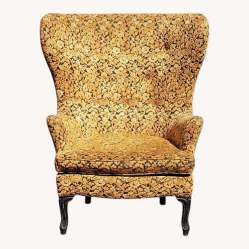 Used Vintage Chair and Claw-Foot Stool Set for sale on AptDeco