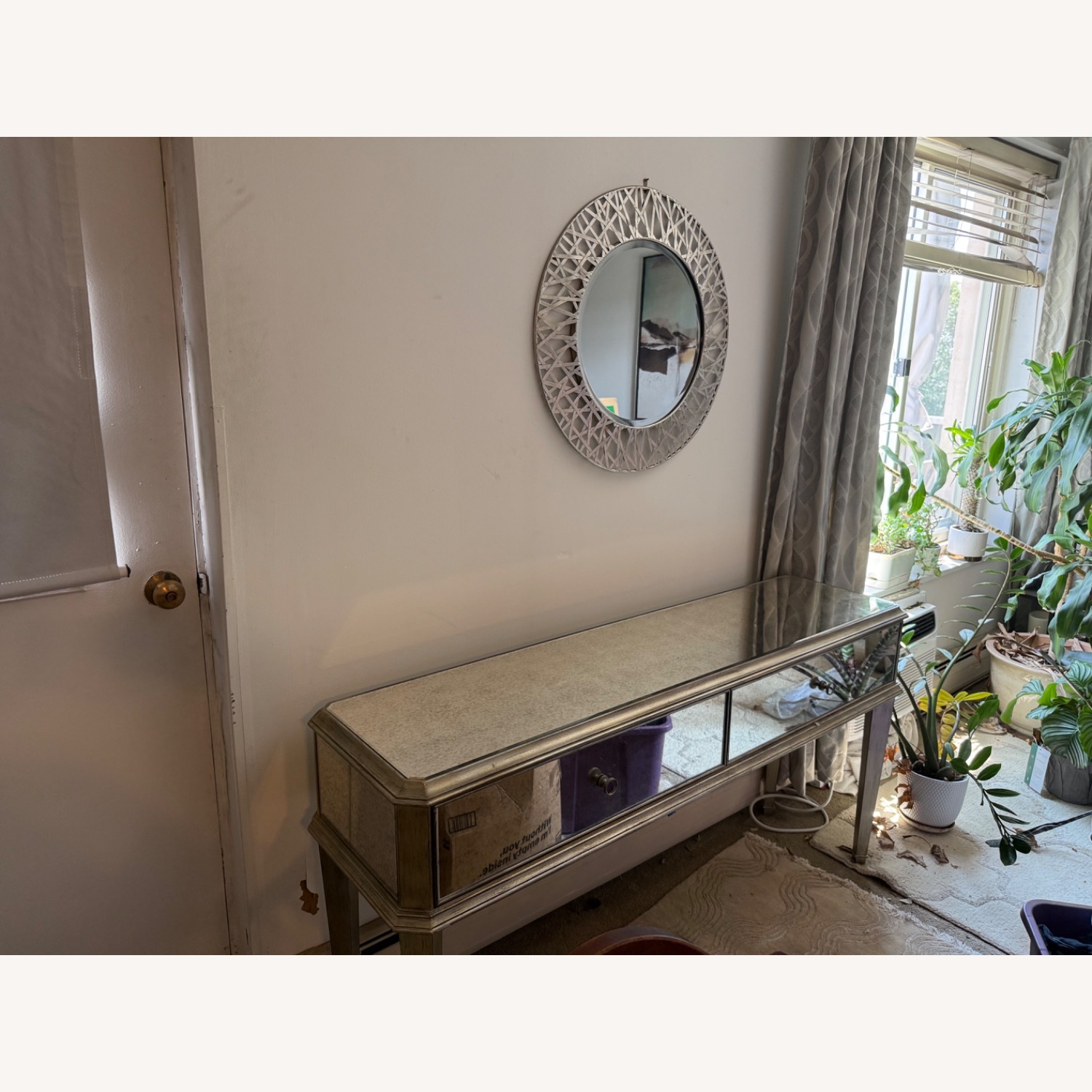 Ethan Allen Gold Glass Chest - image-4