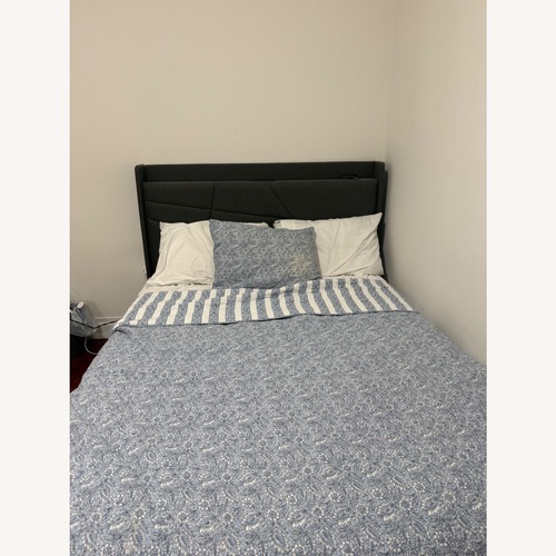 Used Lift Up Storage Bed Gray Full Size for sale on AptDeco