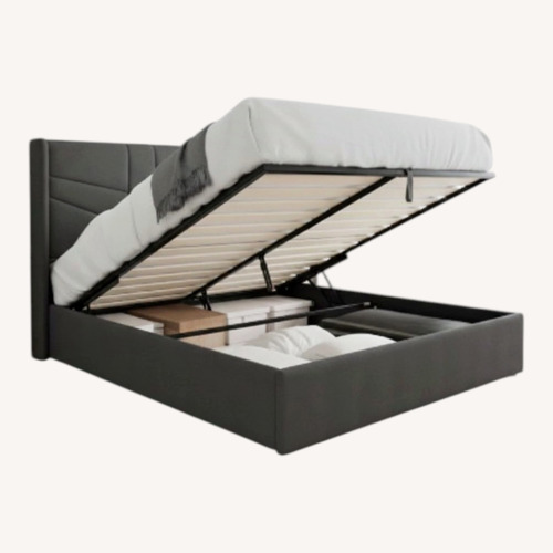 Used Lift Up Storage Bed Gray Full Size for sale on AptDeco