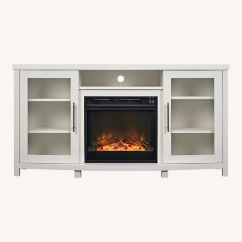 Used TV Stand With Electric Fire  for sale on AptDeco