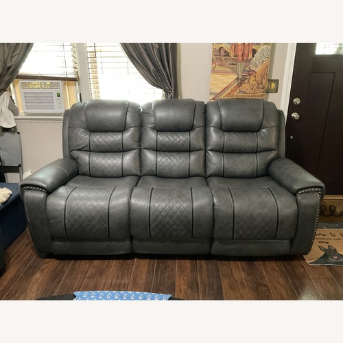 Used Furniture Light Gray 3 Seating Recliner Sofa  for sale on AptDeco