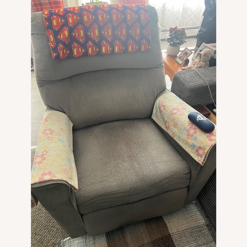 Used Light Grey Reclining Armchair for sale on AptDeco