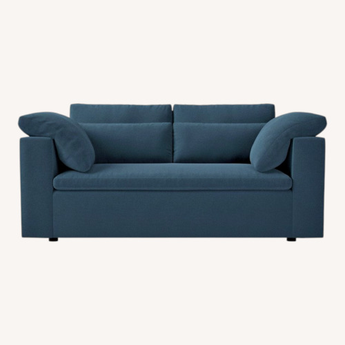 Used West Elm 72" Harmony Modular Sofa – Velvet Lagoon for sale on AptDeco