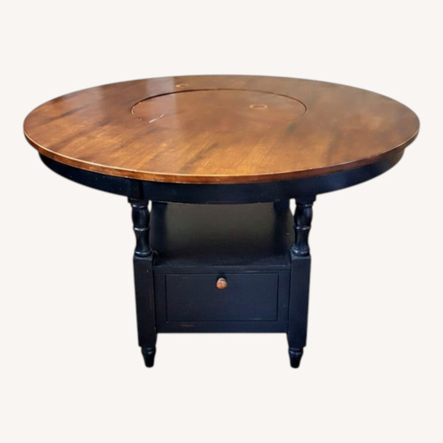 Used Dining Table with a Lazy Susan for sale on AptDeco