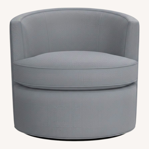 Used Room & Board Light Gray Fabric Otis Swivel Chair for sale on AptDeco