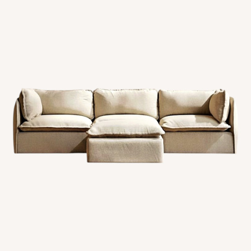 Used Anabei 3 Piece Sectional + Ottoman for sale on AptDeco
