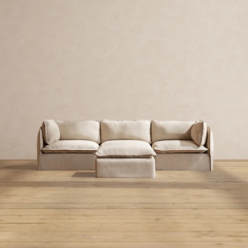 Used Anabei 3 Piece Sectional + Ottoman for sale on AptDeco