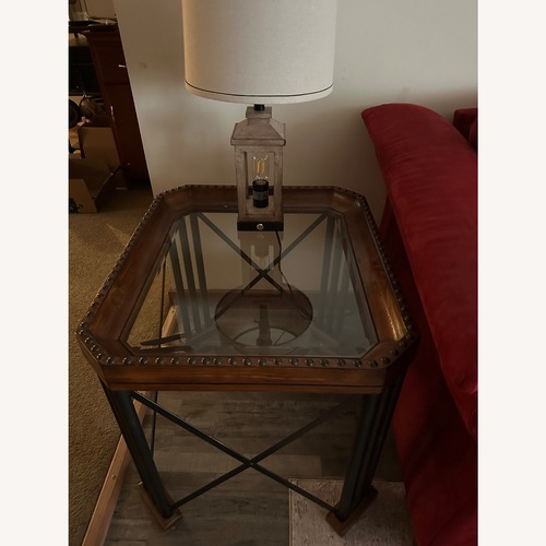 Used Dark Brown Wood Coffee Table for sale on AptDeco