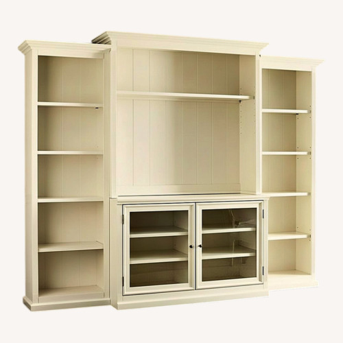 Used Ballard Designs Tuscan Beige Wall Unit  for sale on AptDeco