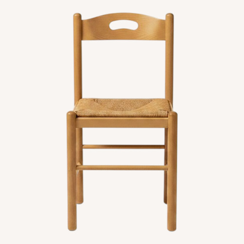 Used Gothic Cabinet Craft Natural Wood Accent Chair for sale on AptDeco