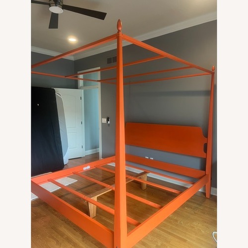 Used Ethan Allen Barrett Poster Orange King Bed  for sale on AptDeco