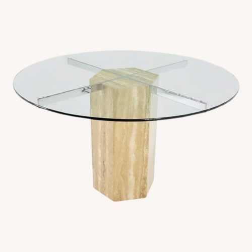Used Vintage/Antique Transparent Dining Table for sale on AptDeco