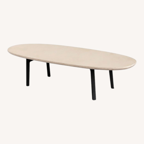 Used Floyd Light Brown Wood Oval Coffee Table for sale on AptDeco