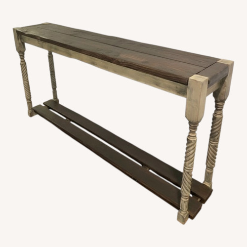 Used Large Custom Handcrafted Solid Wood Sideboard for sale on AptDeco