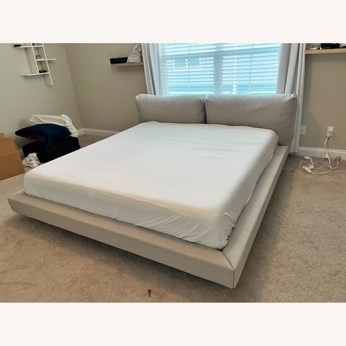 Used Rove Concepts Light Gray Fabric King Bed for sale on AptDeco