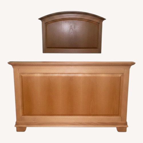 Used Light oak Wood Twin Bed for sale on AptDeco
