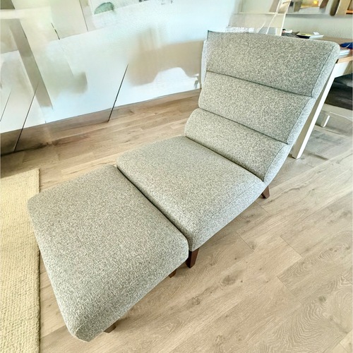 Used Light Gray Fabric Accent Chair for sale on AptDeco