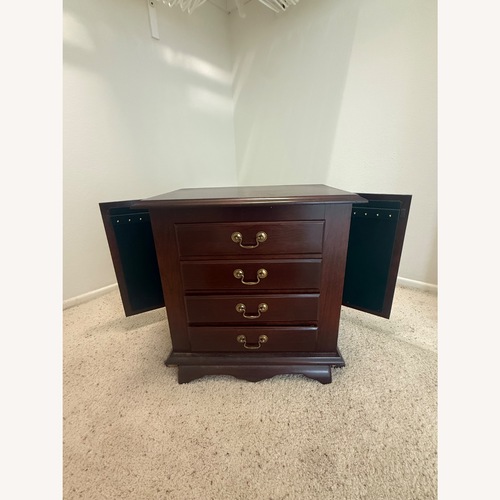 Used Large Wooden Jewelry Armoire for sale on AptDeco