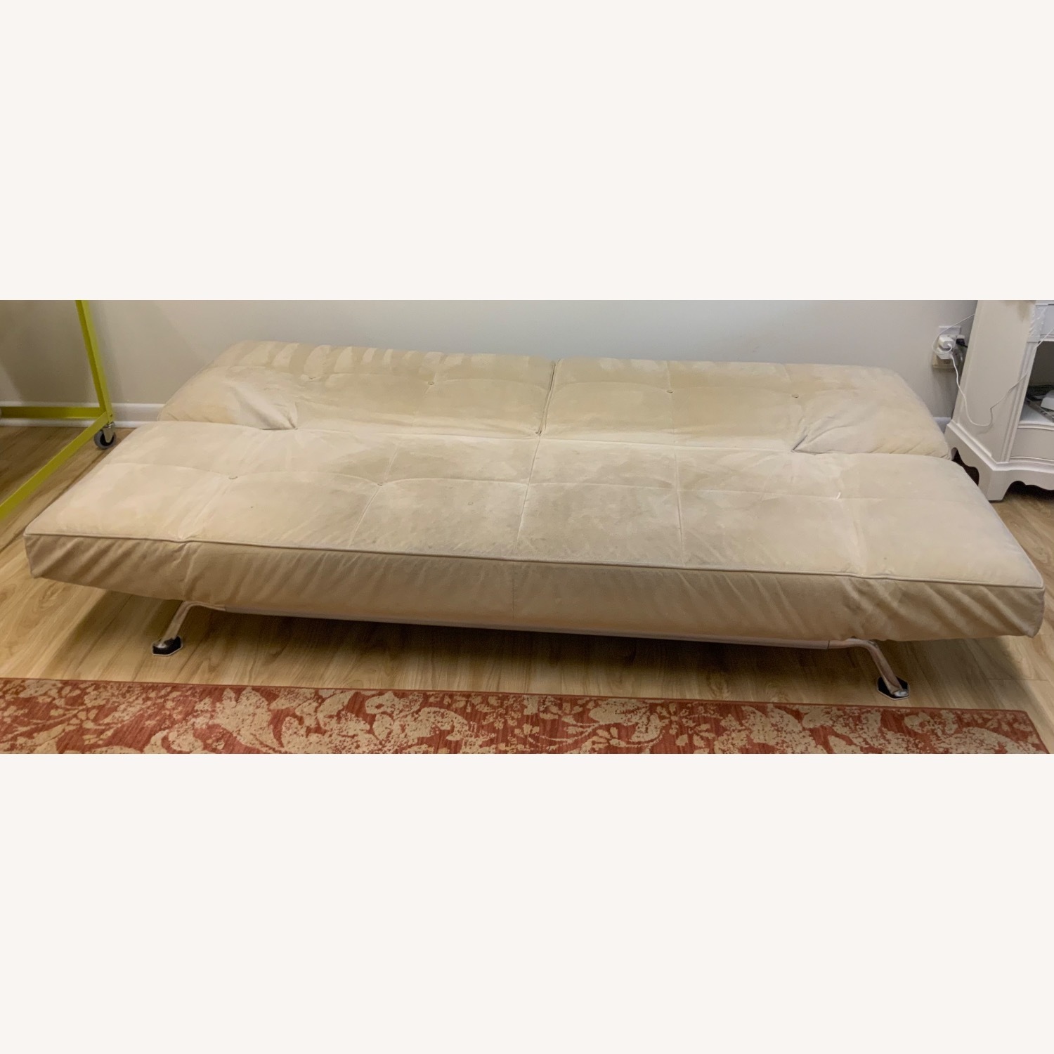 Vintage Ligne Roset Light Brown Microsuede Futon - image-4