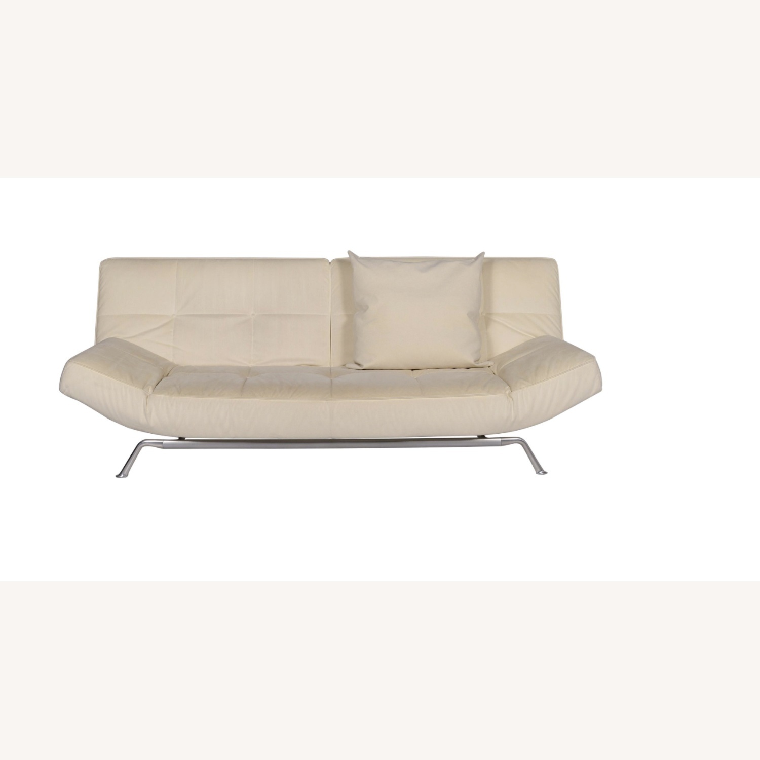 Vintage Ligne Roset Light Brown Microsuede Futon - image-7